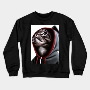 Hoodie Cat Crewneck Sweatshirt